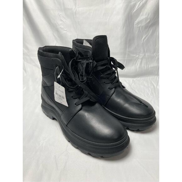 Arizona Jean Company Other - Arizona Men's Bonsteel Lace up Work Boots Block Heel Size 10 M Black.
